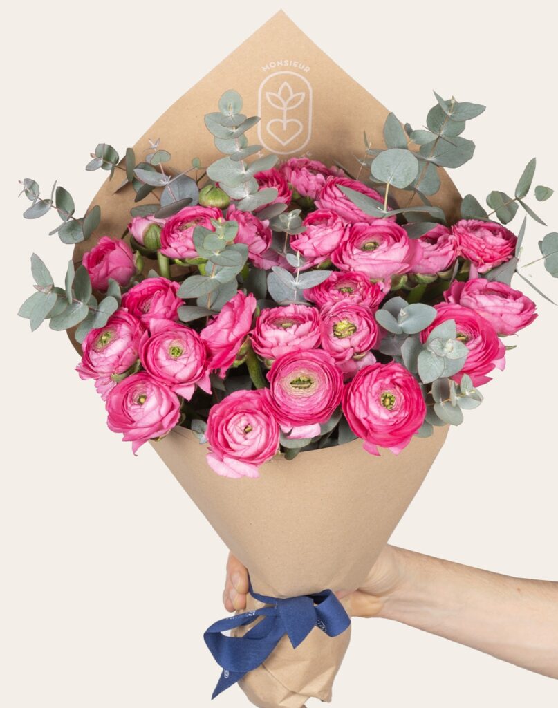 bouquet renoncules Monsieur Marguerite comparatif meilleurs fleuristes bloomyrama