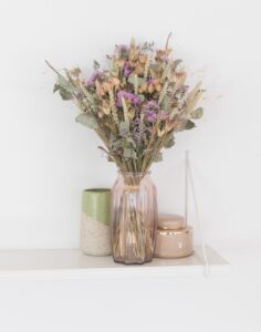 fleurs séchées bouquet tendresse mauve et crème livraison monsieur marguerite comparaison de fleurs bloomyrama