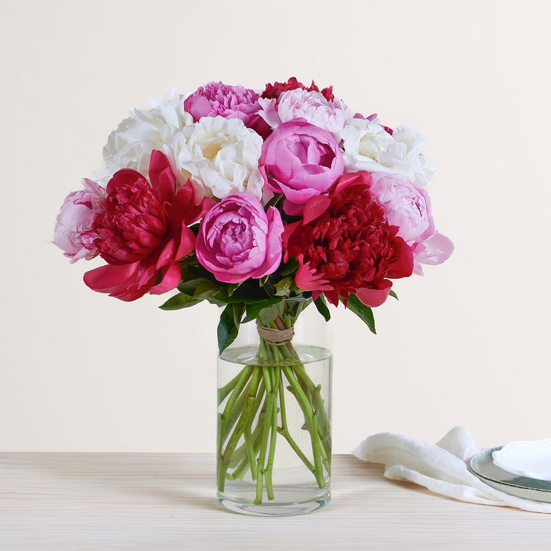 bouquet de pivoines roses livraison interflora comparateur de fleurs bloomyrama