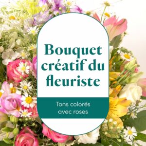 Bouquet de roses multicolores de saison par Interflora disponible sur le comparateur bloomyrama