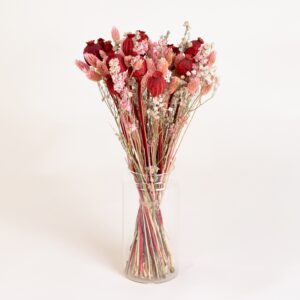 bouquet fleurs sechees pastels vase interflora decoration longue duree bloomyrama