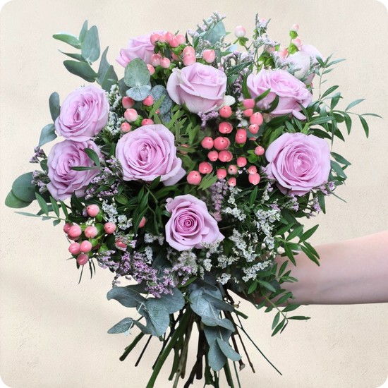 Complice bouquet de roses mauve 123fleurs comparateur de fleurs bloomyrama