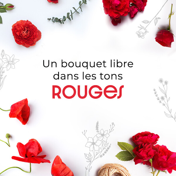 Bouquet rouge Florajet fleurs de saison comparateur bloomyrama
