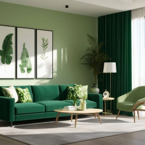 Quelle couleur de déco se marie le mieux avec des plantes vertes ?