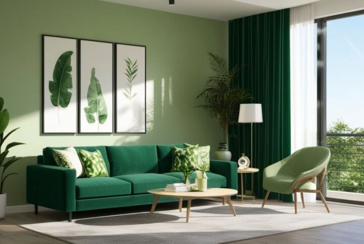 Quelle couleur de déco se marie le mieux avec des plantes vertes ?