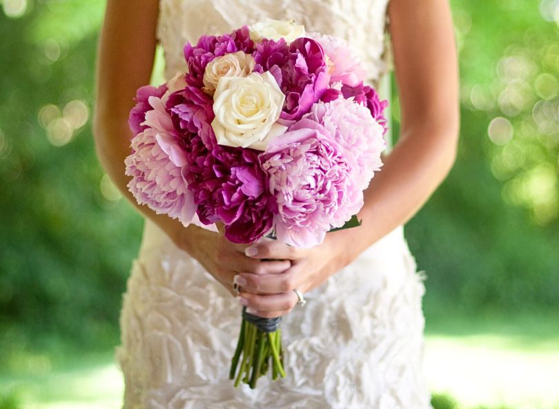 Bouquet de la mariée mariage fleurs roses comparateur bloomyrama