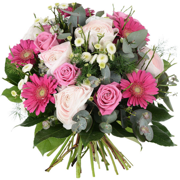 Bouquet Rosabela renoncules de saison et feuillage bohème composition florale printanière Florajet disponible sur le comparateur bloomyrama