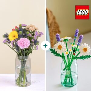 Coffret bouquet fleurs multicolores et marguerites LEGO Interflora disponible sur le comparateur bloomyrama