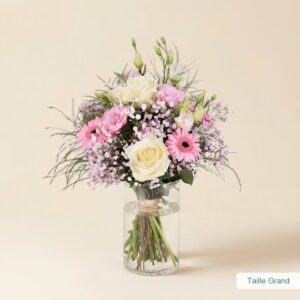 Bouquet Grâce rose et blanc Interflora disponible sur le comparateur bloomyrama