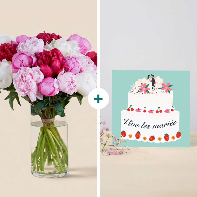 Bouquet de pivoines fraîches élégant et romantique Interflora disponible sur le comparateur bloomyrama
